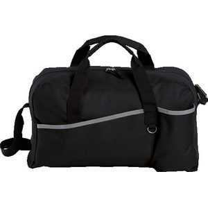 NON-WOVEN • Size: 44 x 25 x 20cm SPORTS BAG WITH GREY TRIM