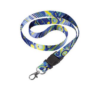 Sublimated Lanyard Double Side With Buckle & Ring