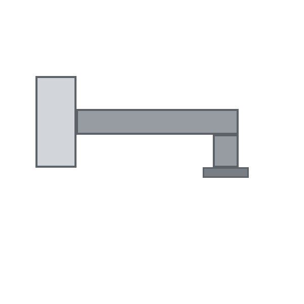 Cobra Square Shower Arm 029SQ400MM CP