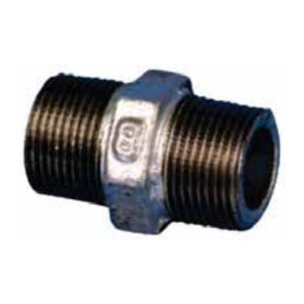 Galvanised Hex Nipple