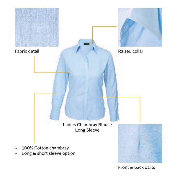 Ladies Chambray Blouse
