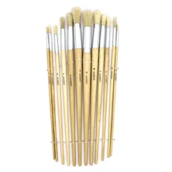 Academy Millenium Artist Paint Brushes - Long Handle Synthetic Round Set Sizes 1-12