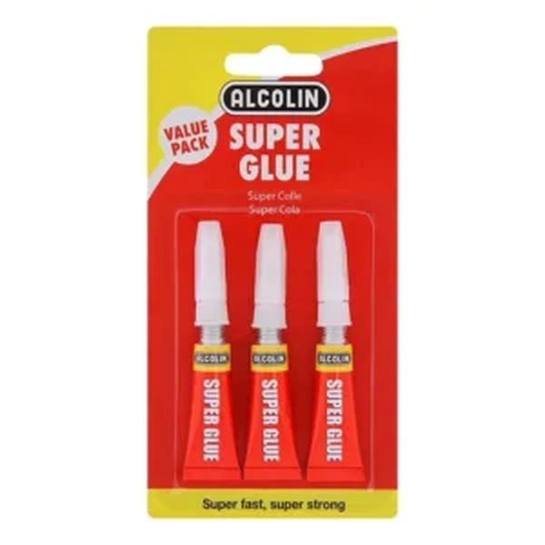 Bostik Alcolin Super Glue 3g - Value Pack 3