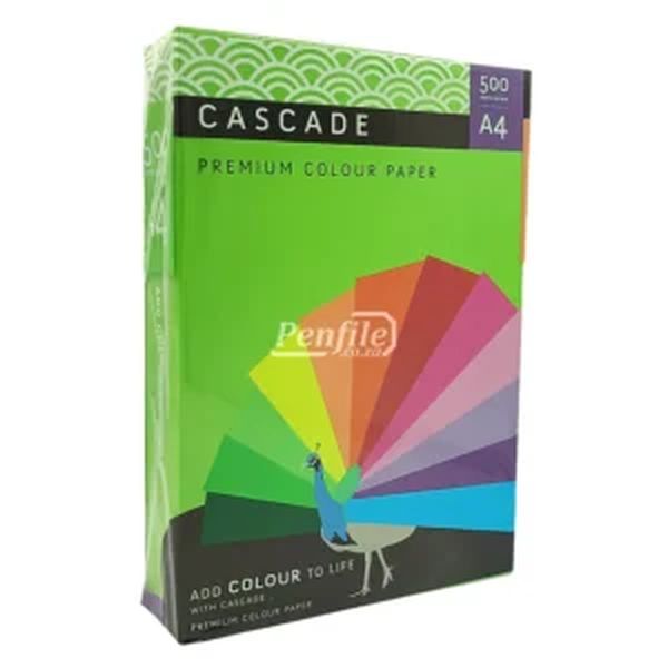 Cascade A4 Colour Paper 80gsm Ream 500 Sheets - Deep Tint Parrot
