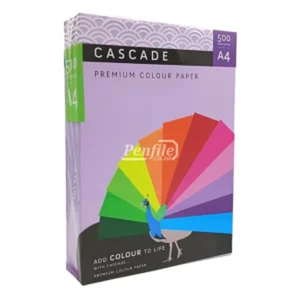 Cascade A4 Colour Paper 80gsm Ream 500 Sheets - Deep Tint Taro