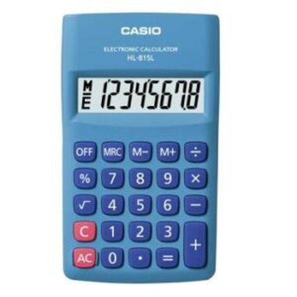 Casio HL-815L Electronic 8 Digit Calculator Blue