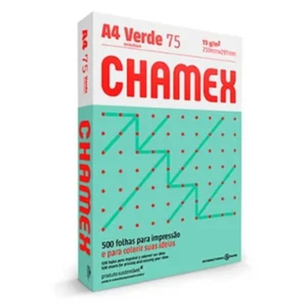 Chamex A4 Colour Paper 75gsm Ream 500 Sheets - Verda Green