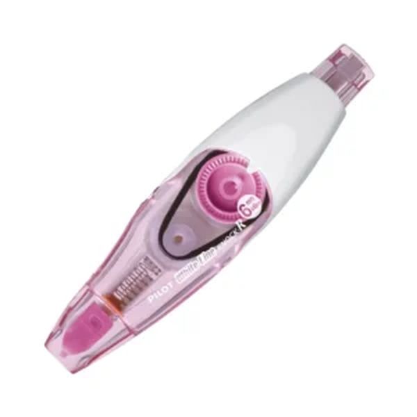Pilot White Line RT Retractable Correction Tape 6mm x 6m - Pink