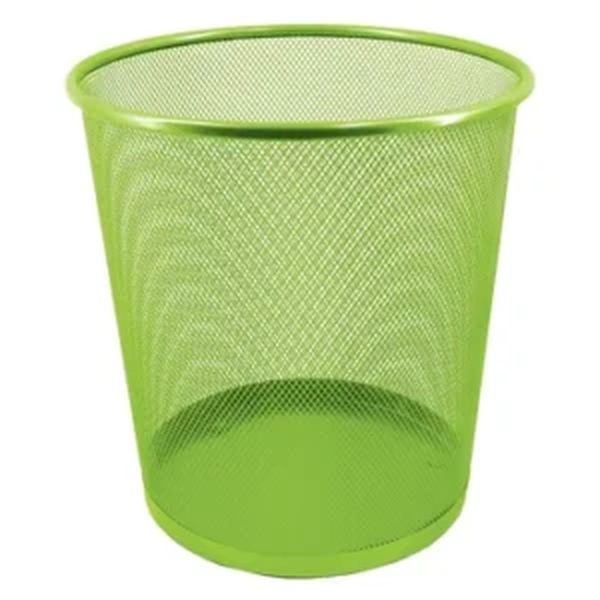 SDS Wire Mesh Round Waste Bin 12L Green
