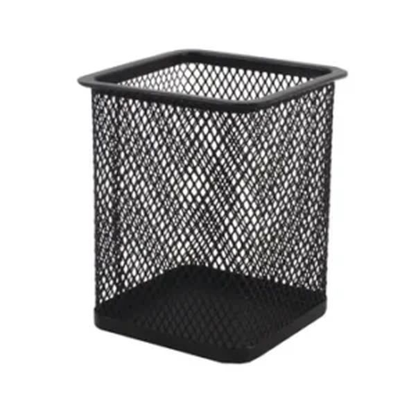 SDS Wire Mesh Square Pen Holder Black