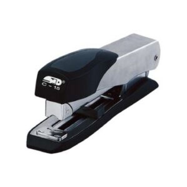 STD C15 Semi Heavy Duty Metal Front Loading Full Strip Stapler 45 Sheet Silver