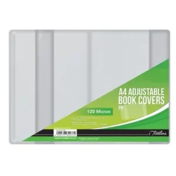 Treeline A4 Adjustable Book Covers 120 Micron Pack 10