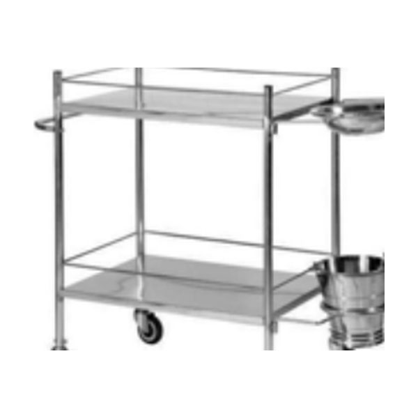Stainless steel treatment trolley